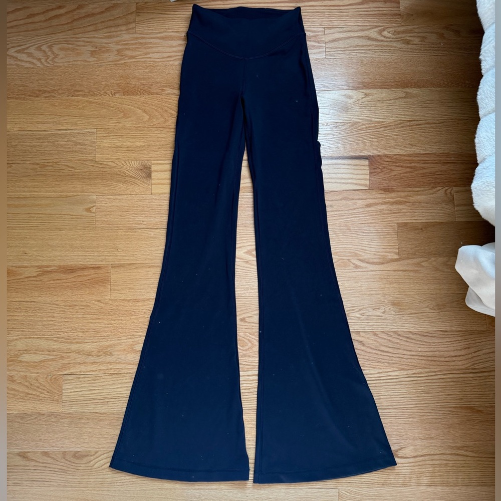 Navy lululemon Wunder Under Ultra flared High Rise Pants - 4